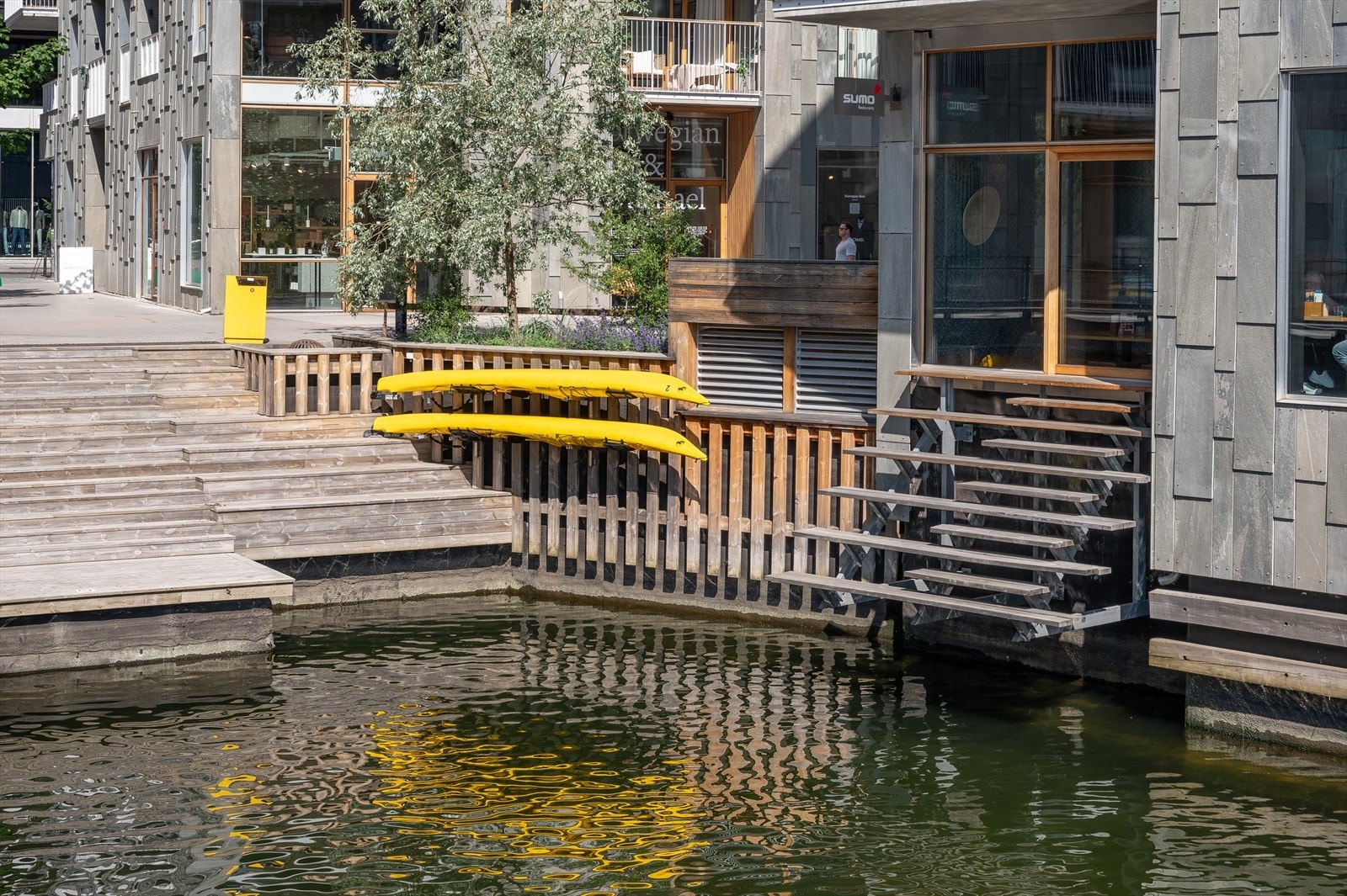 Kajakk i sameiet, rett utenfor døren din. Kan det bli bedre? Galleribilde