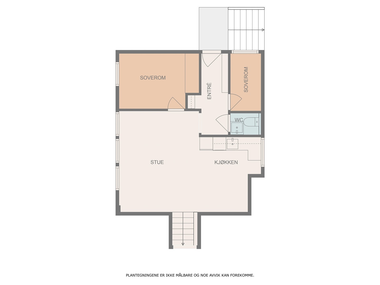 Plantegning underetasje/utleiedel Galleribilde