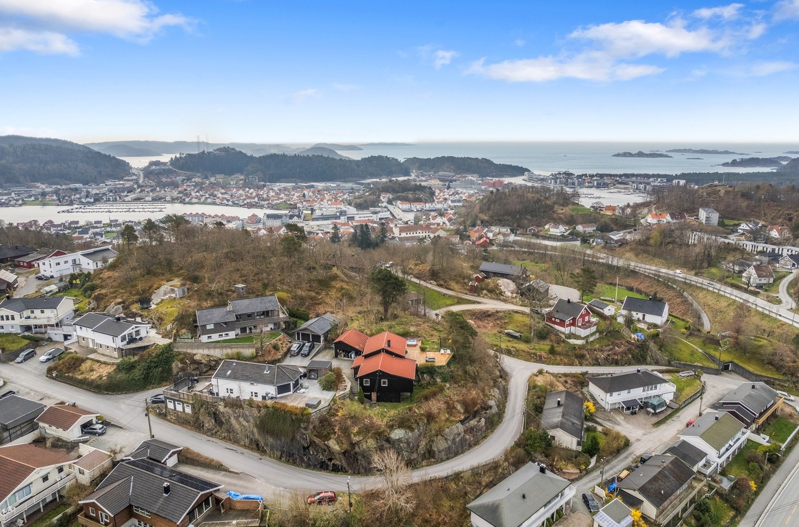 Dronebilde fra området Galleribilde