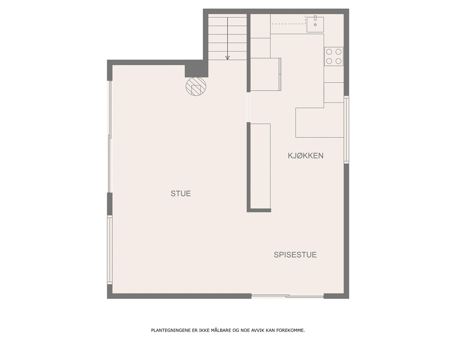 Plantegning hovedetasje Galleribilde