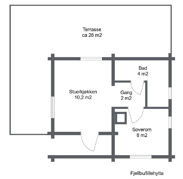 Plantegning Fjellbu Galleribilde