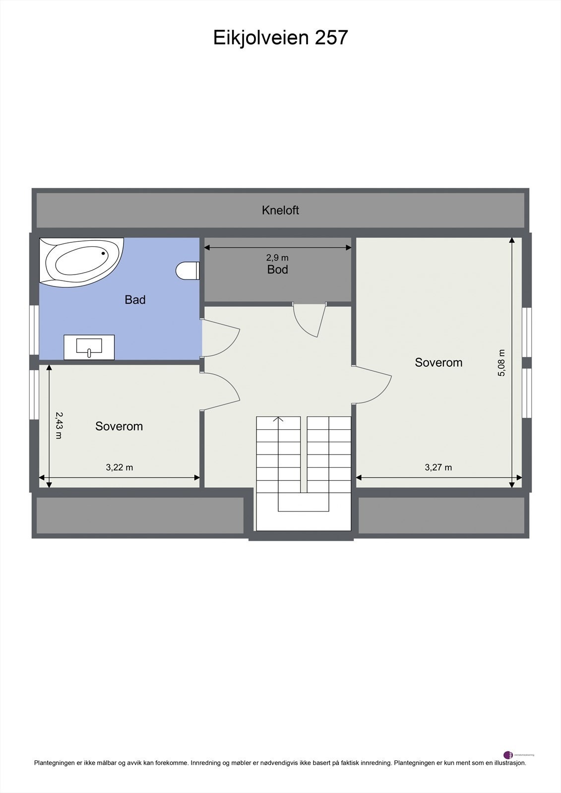 Plantegning 2. etasje Galleribilde