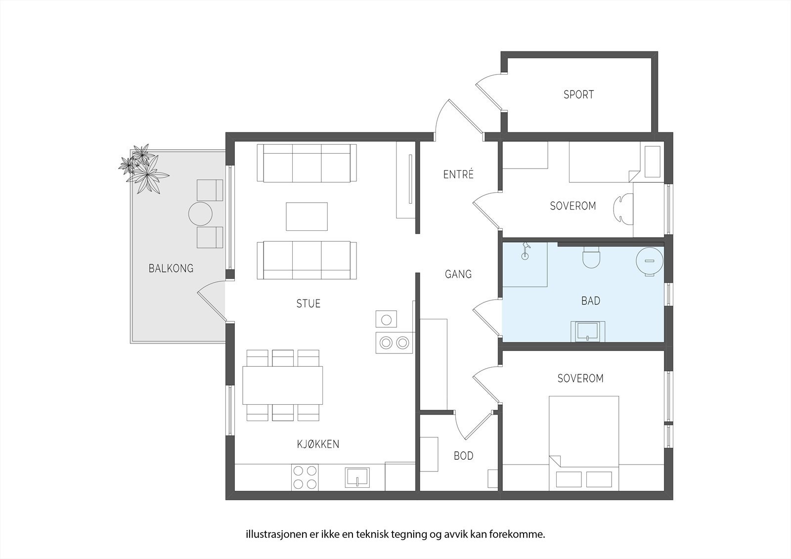 Plantegning Galleribilde