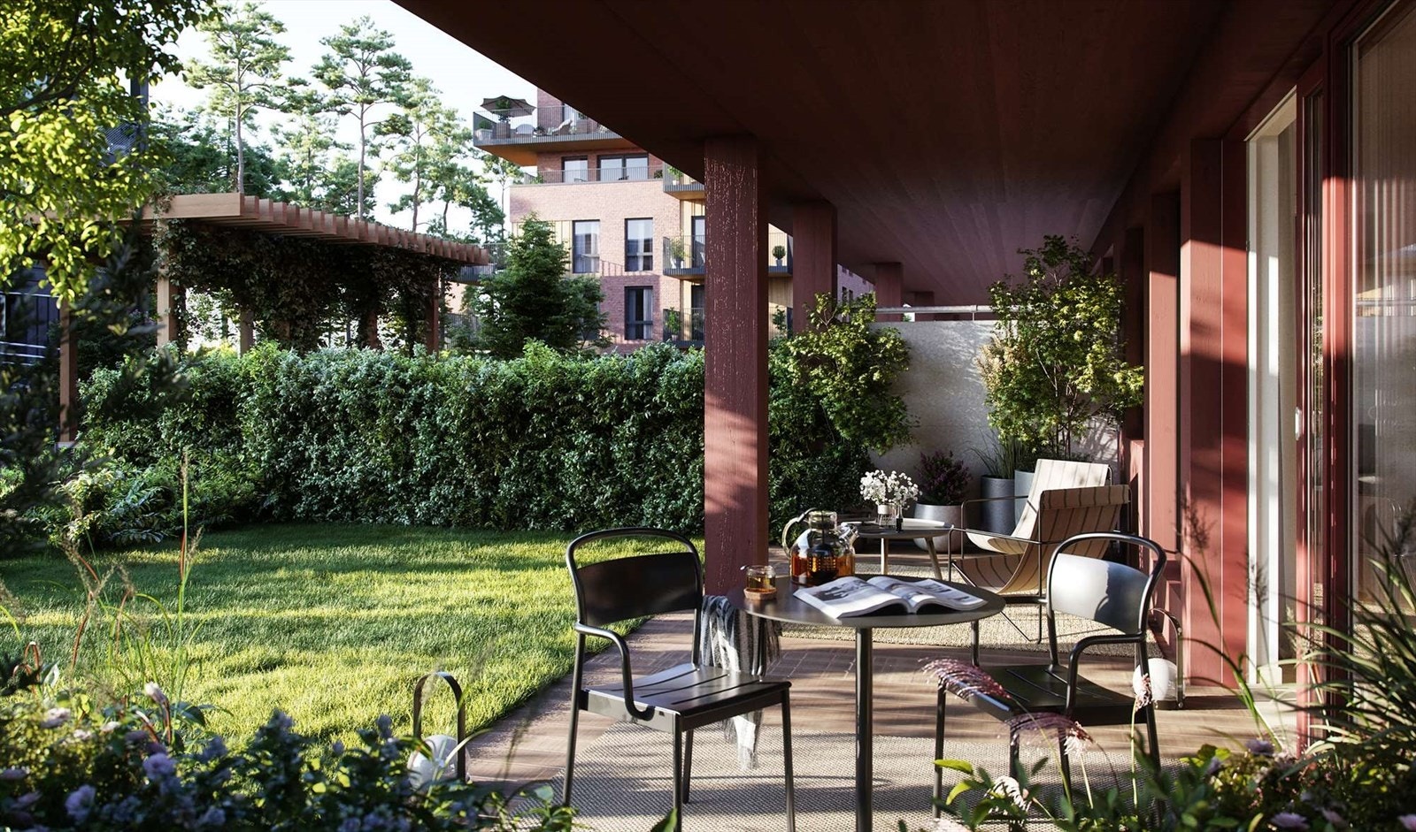 Kunstnerisk illustrasjon. Illustrasjonen er nødvendigvis ikke av den respektive leiligheten. Bilde lånt av Selvaag Bolig. Galleribilde