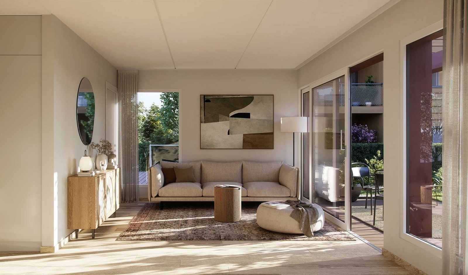 Kunstnerisk illustrasjon. Illustrasjonen er nødvendigvis ikke av den respektive leiligheten. Bilde lånt av Selvaag Bolig. Galleribilde