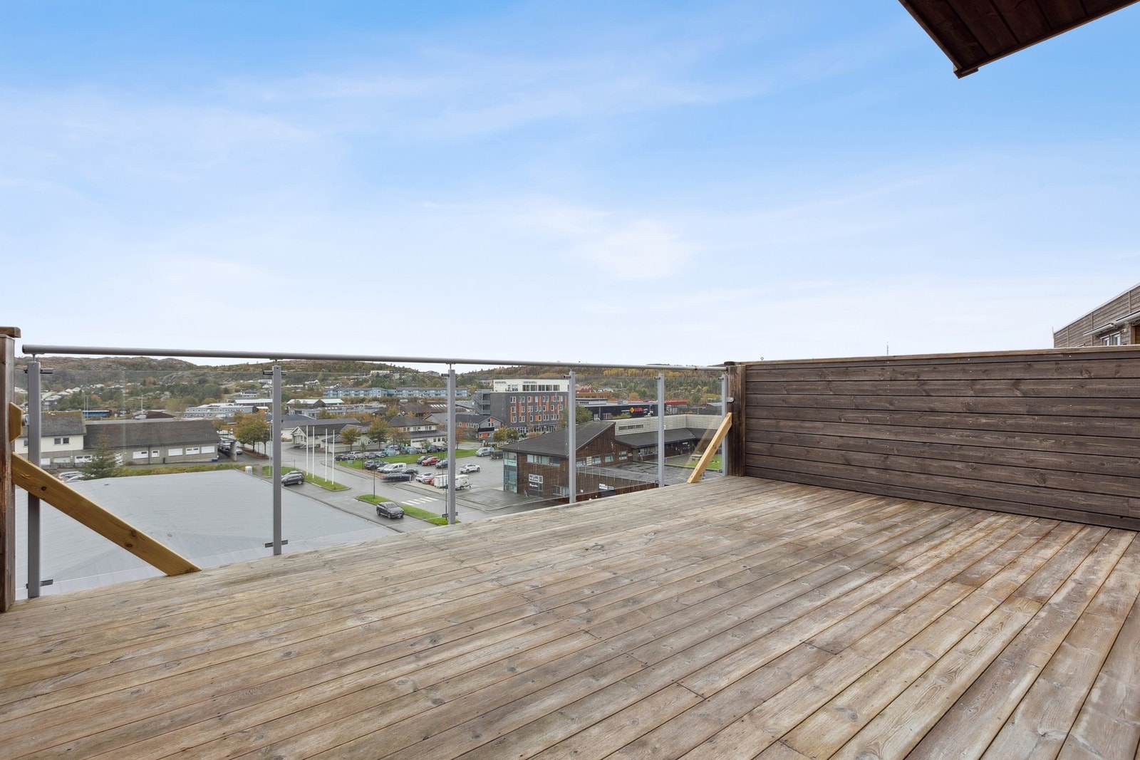 Her har man utsikt over ''hele'' Fillan sentrum. Galleribilde