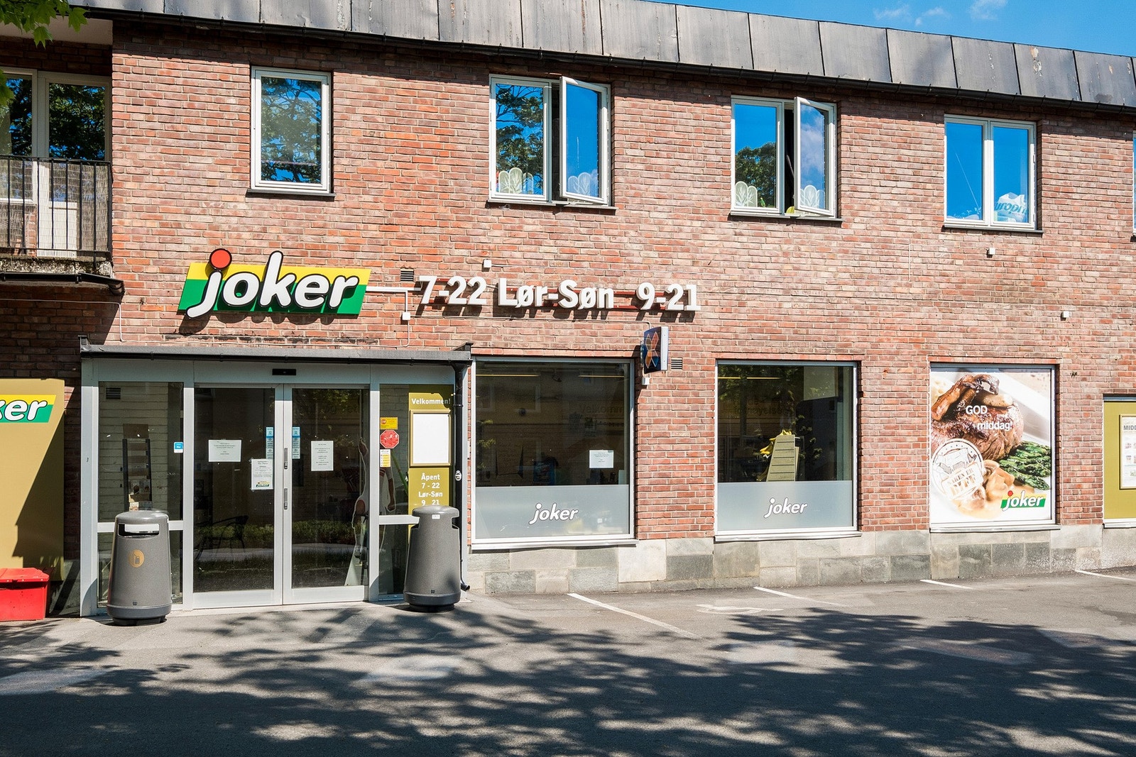 Søndagsåpen Joker rett i nærheten. Galleribilde