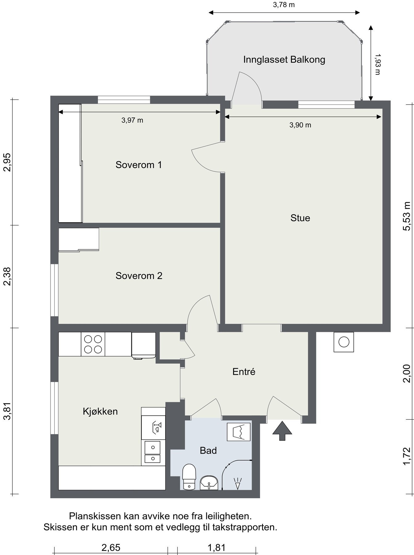 La oss starte med plantegningen så du får orientert deg. Galleribilde