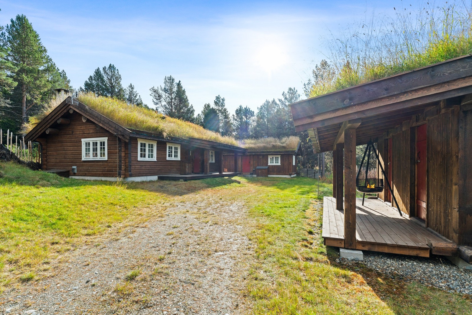 Uteområdet innbyr til ro og rekreasjon, med kort vei til skiløyper og flotte turområder rett utenfor døren. Galleribilde