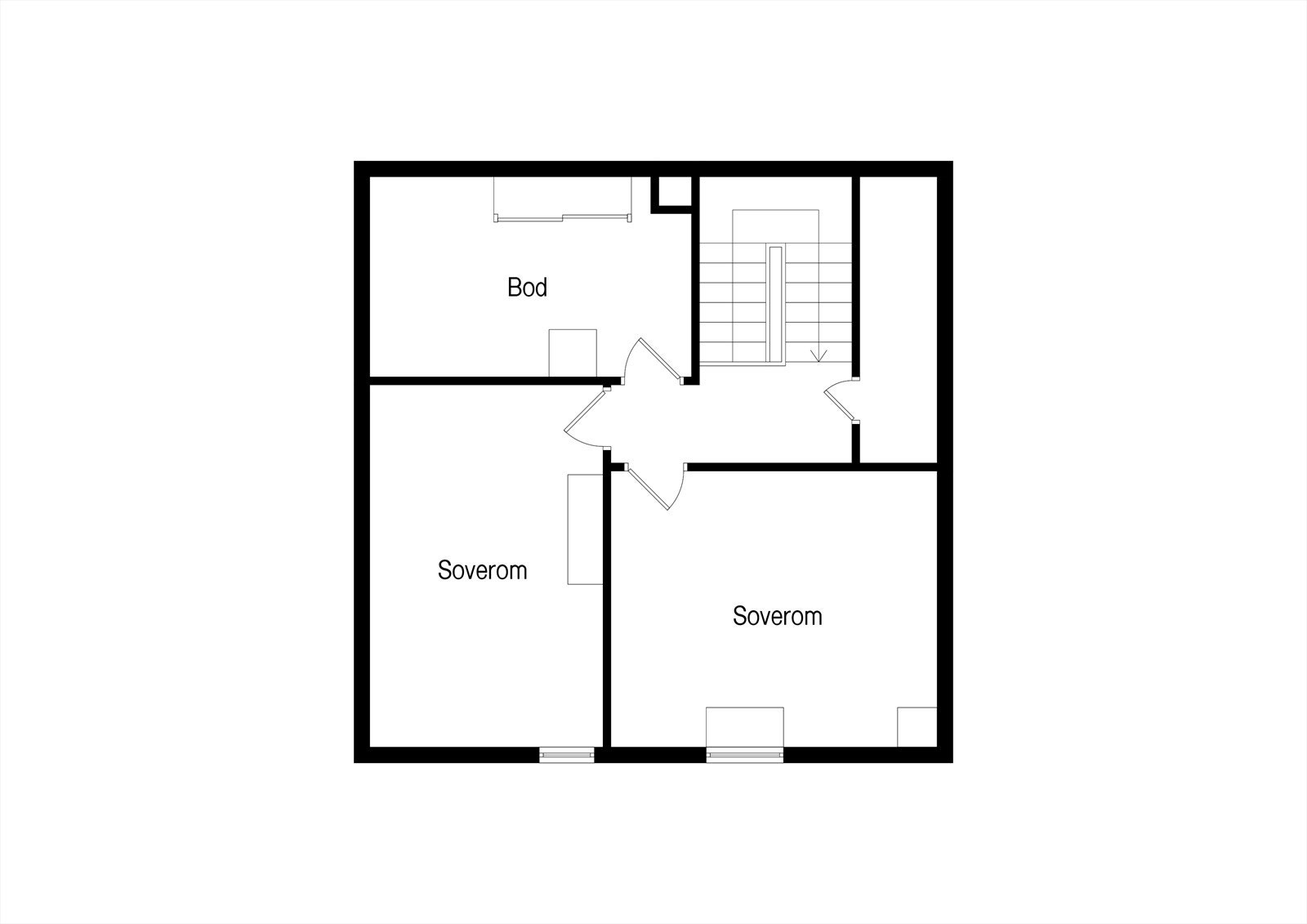 Plantegning 2.etg Galleribilde