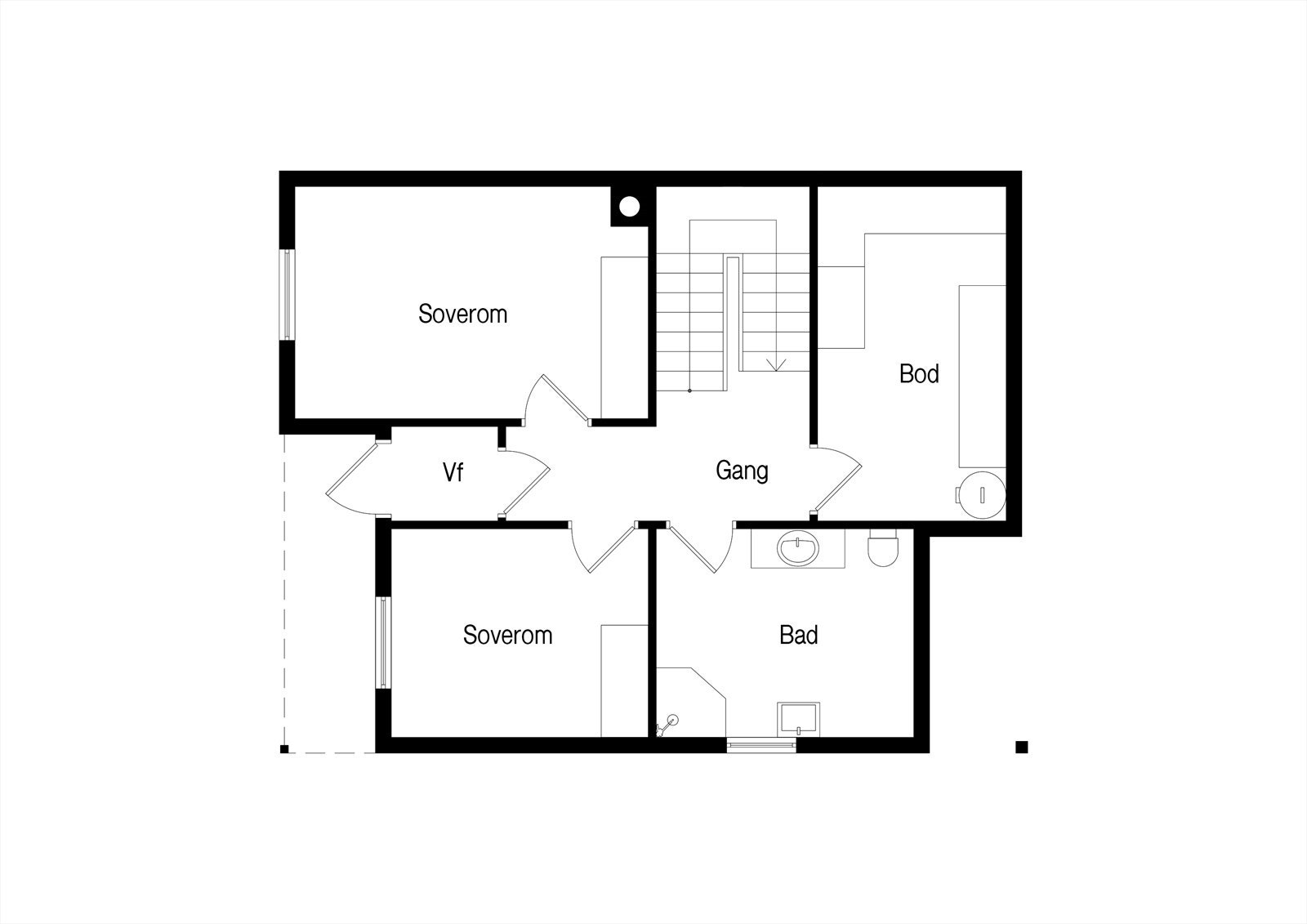 Plantegning U.etg Galleribilde