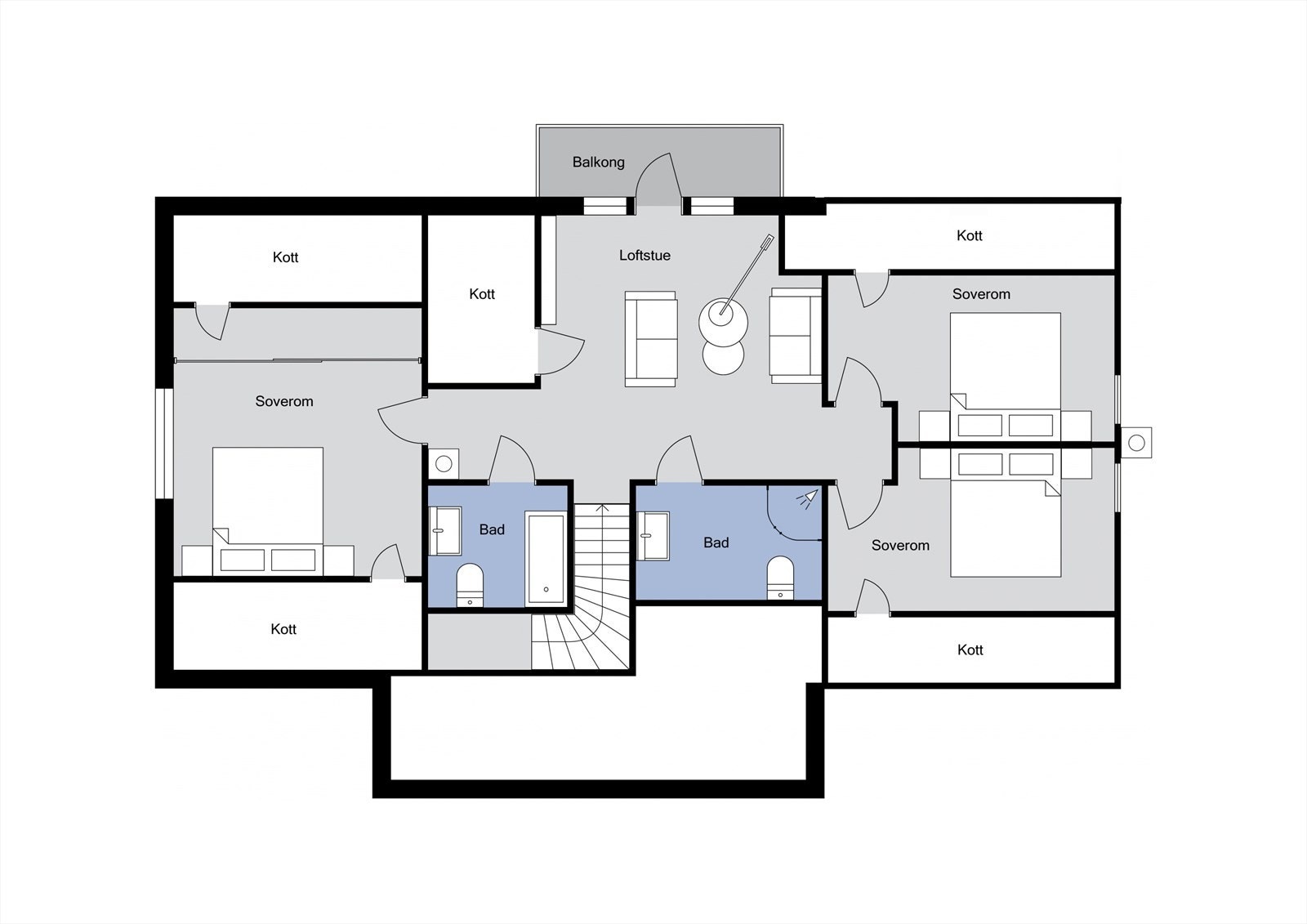 Planløsning
- 2. Etasje - Galleribilde