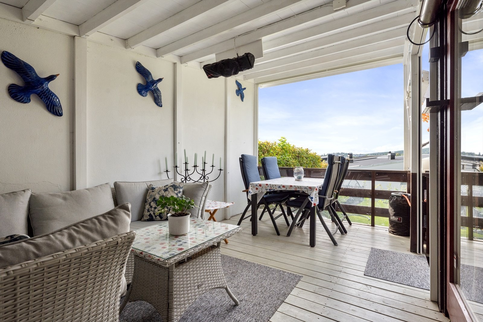 Her kan man nyte lange sommerkvelder. Galleribilde