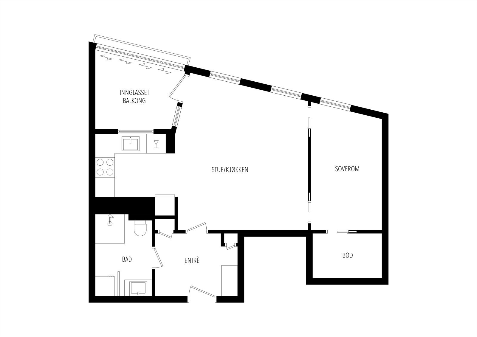 Plantegning 5. etasje Galleribilde