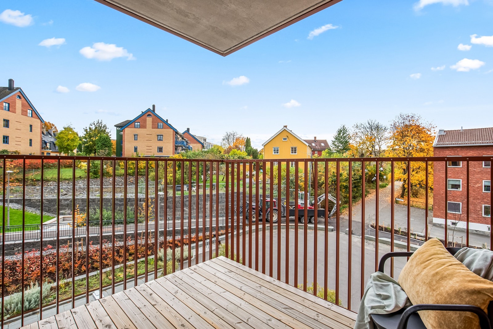 Stor balkong med flott utsyn Galleribilde