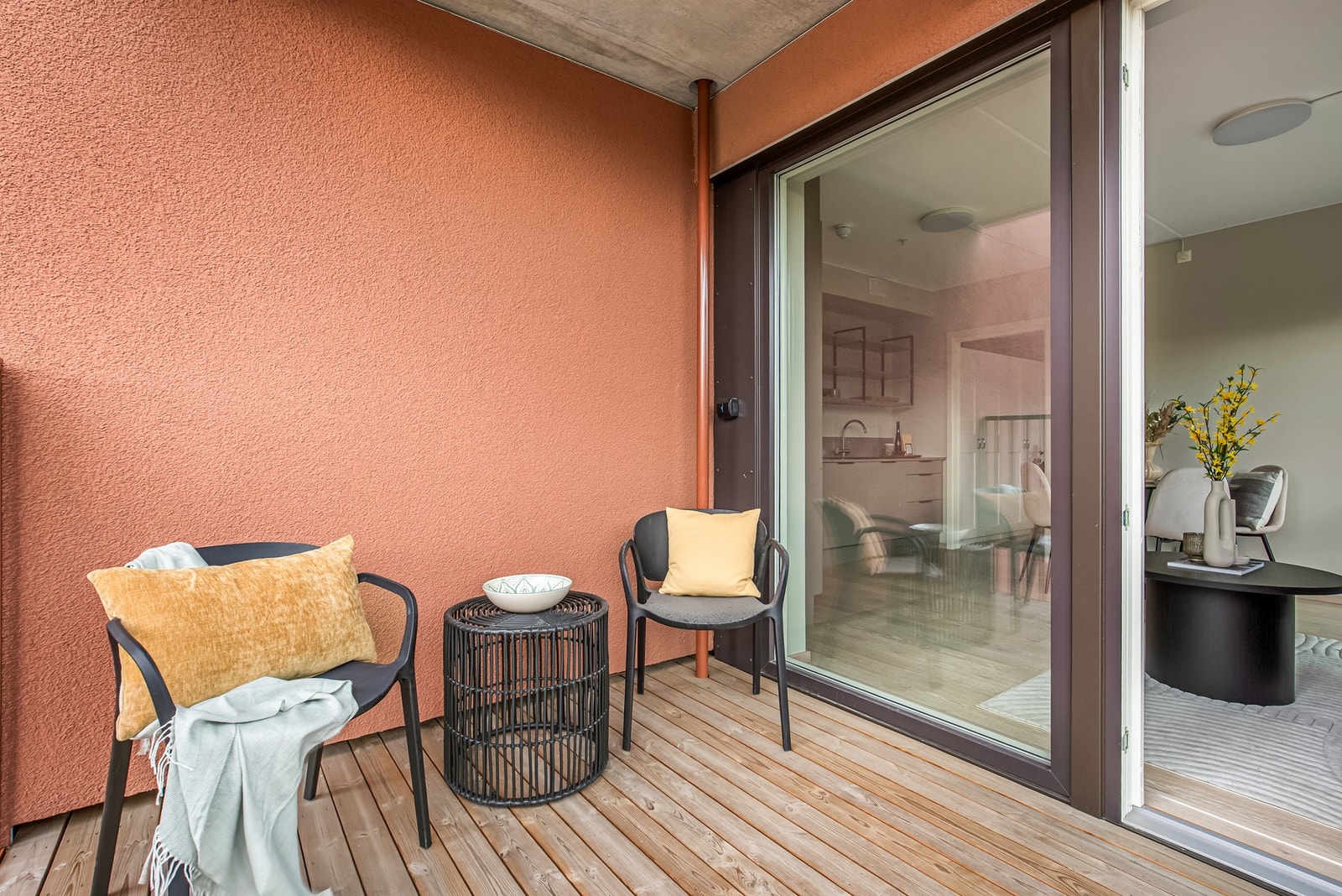 Stor balkong på 6kvm Galleribilde