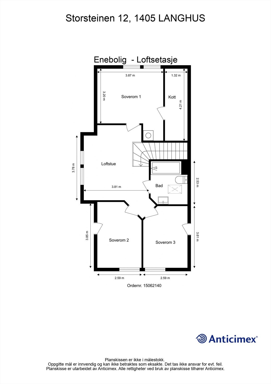 Plantegning 2. etasje Galleribilde