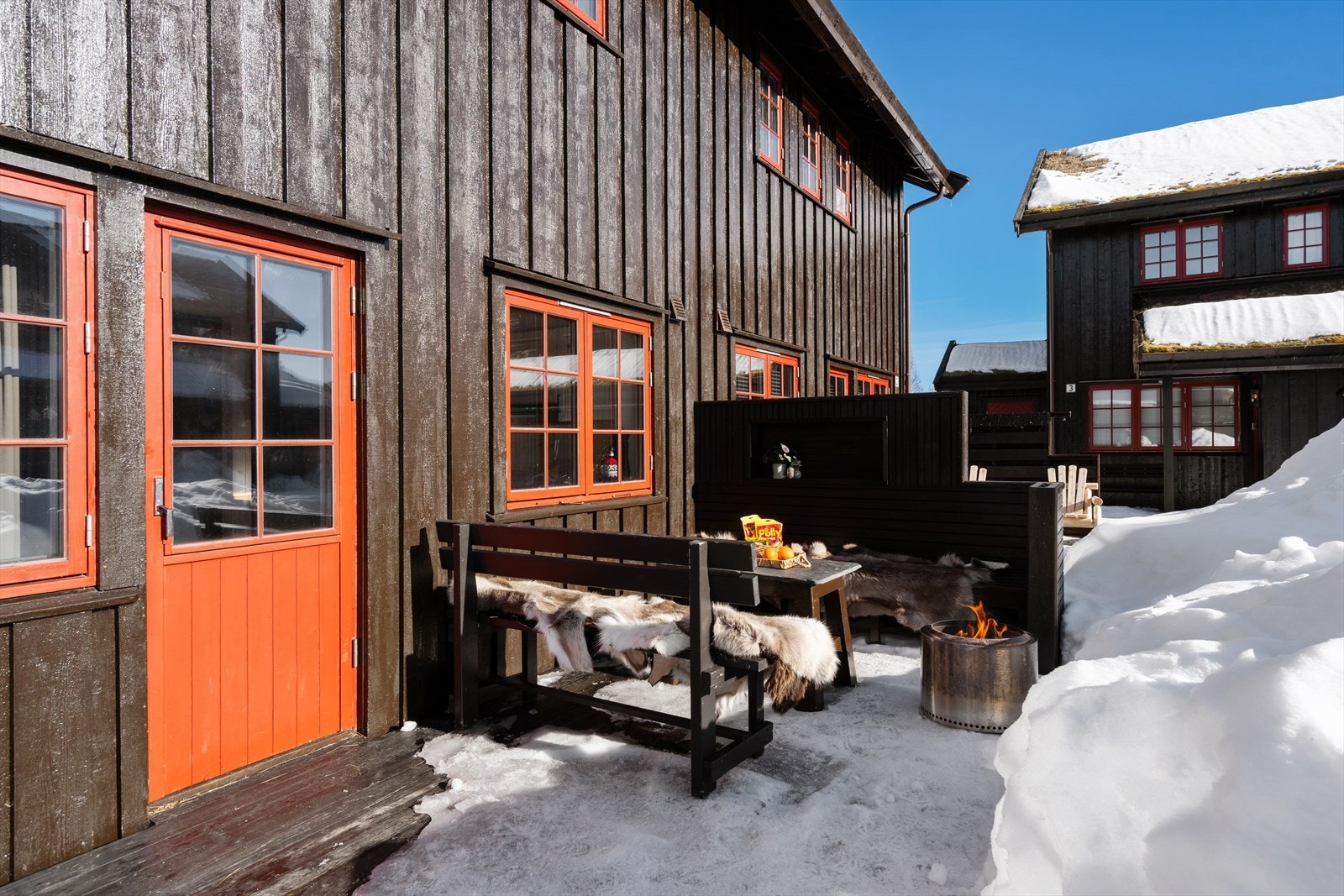Herlig sørvendt og solrik terrasse Galleribilde