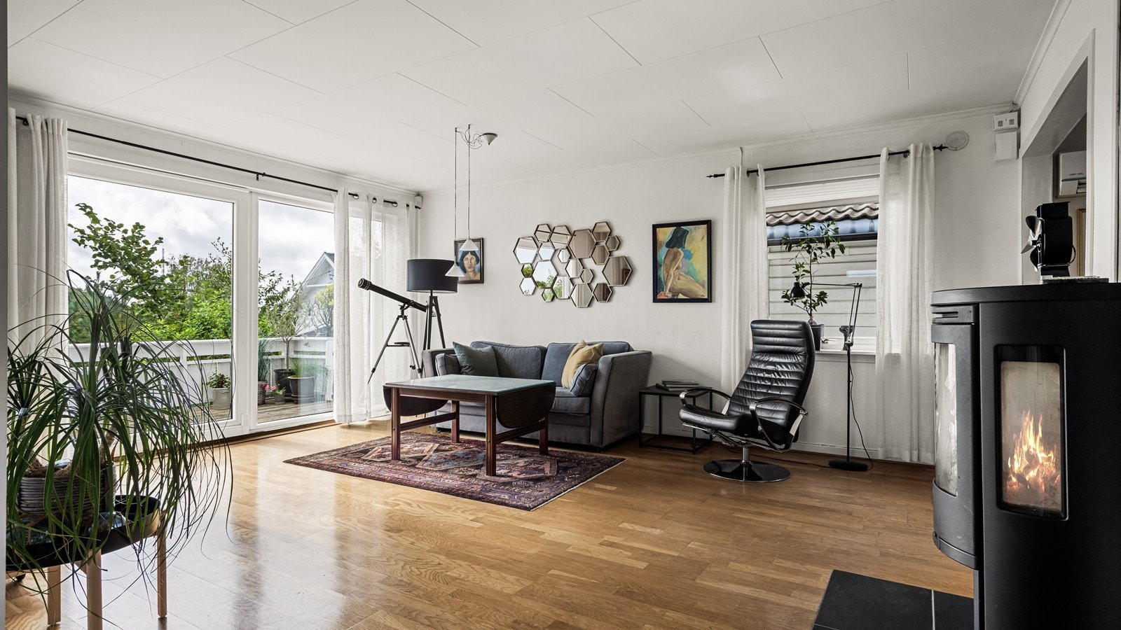 Stor skyvedør til hage og terrasse Galleribilde