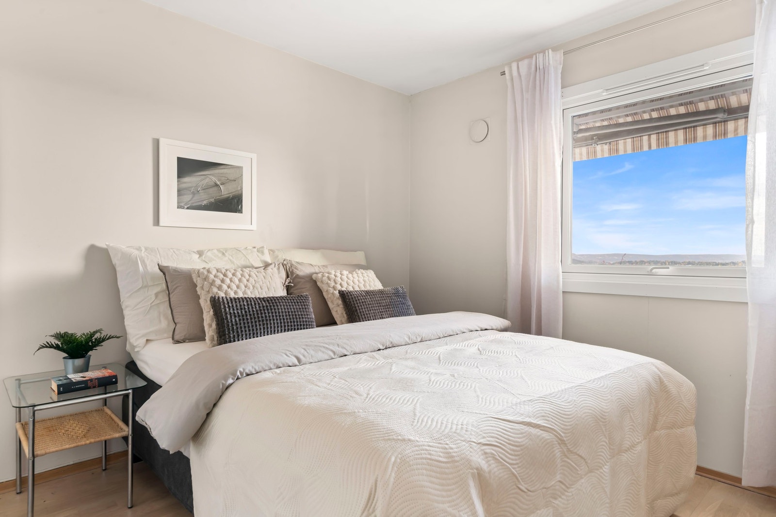 Hovedsoverom som deler den fantastiske utsikten mot Oslofjorden Galleribilde