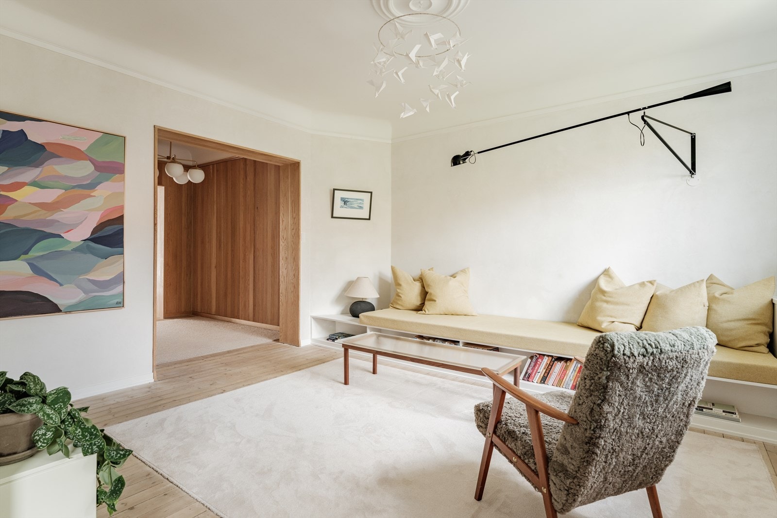 Bilde tatt fra soverom og mot stue. Galleribilde