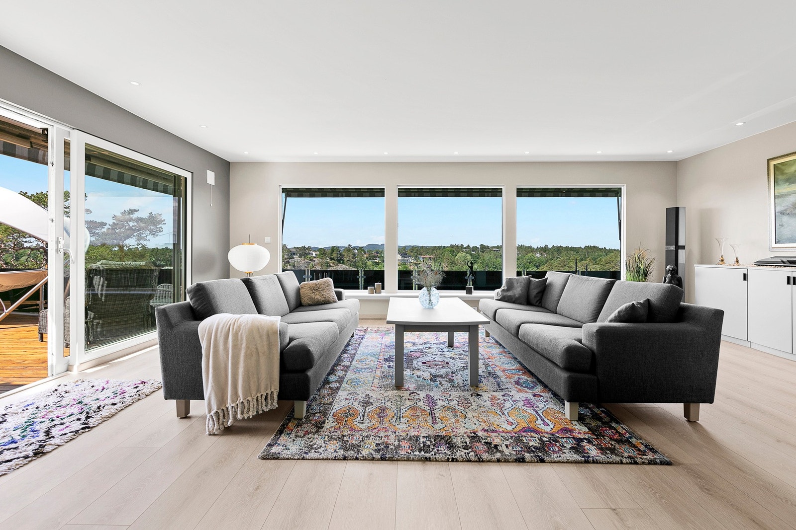 Deilig utsikt fra stuen Galleribilde