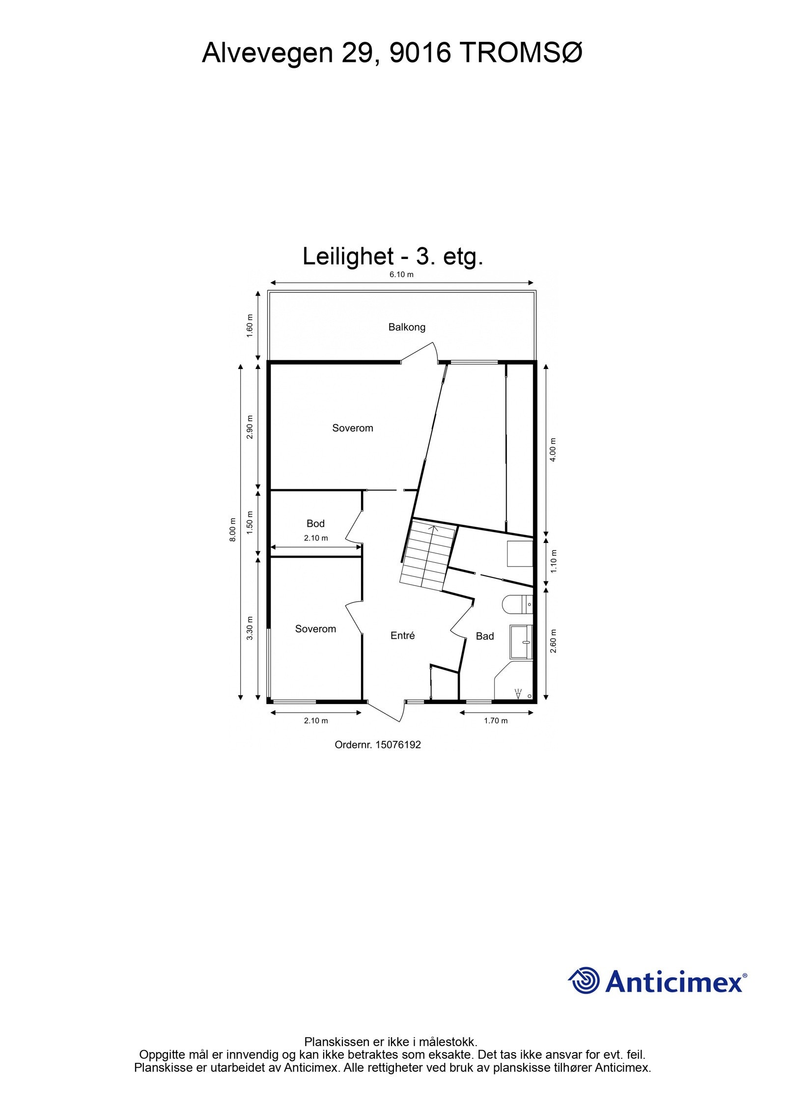 Plantegning - 3. etg