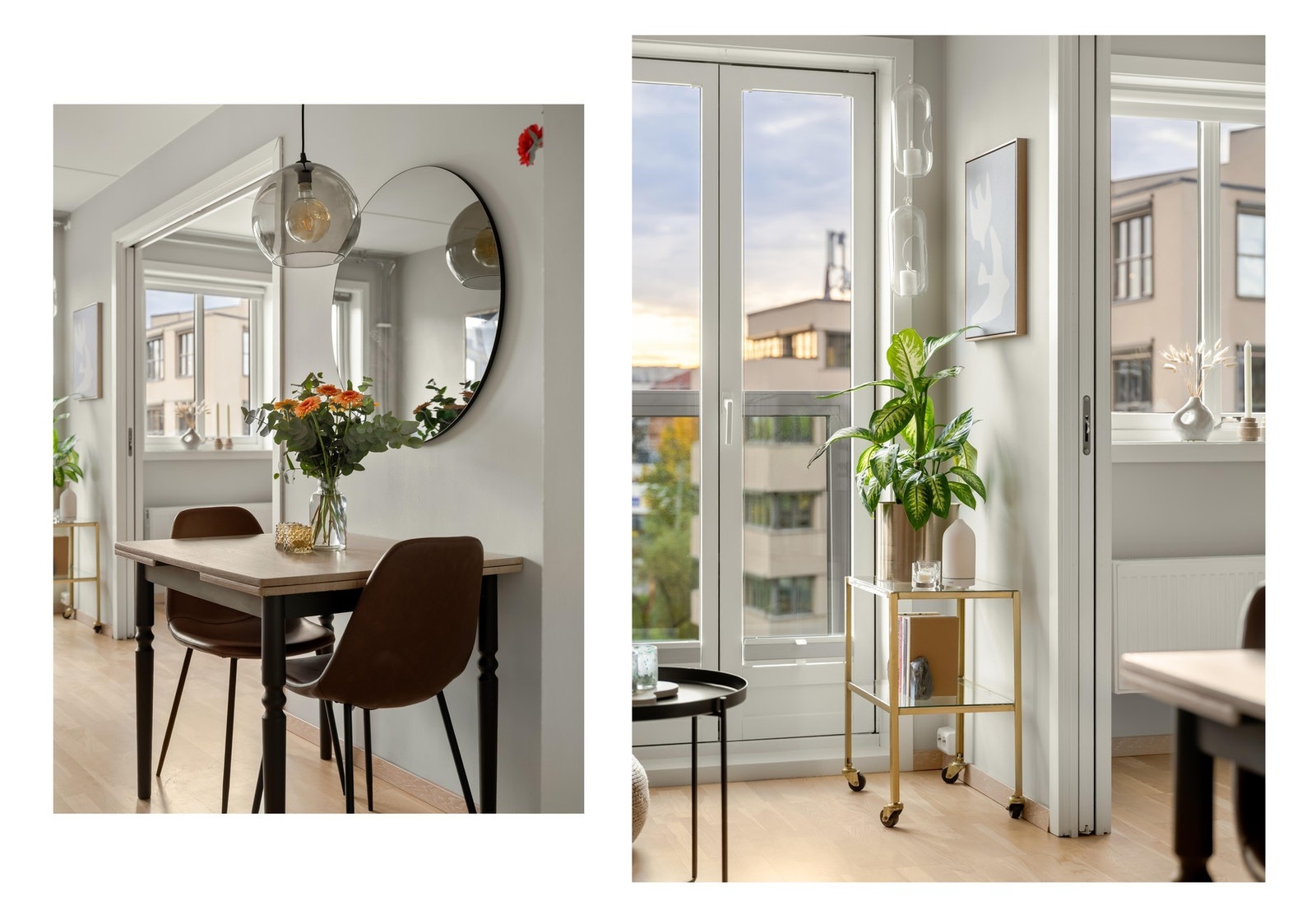 Det er store vindusflater og en fransk balkong som slipper inn mye naturlig dagslys. Galleribilde