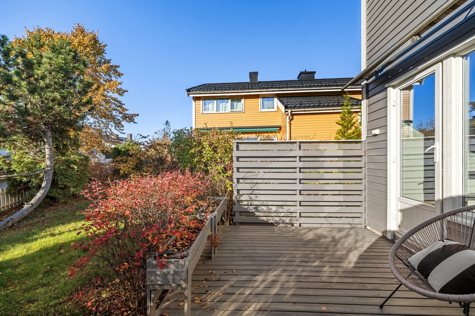 Her får du vestvendt terrasse på 12 m² Galleribilde