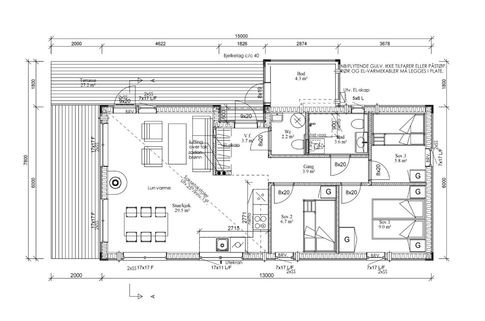Gjennomtenkte løsninger med gode rom og plass til samvær. Galleribilde