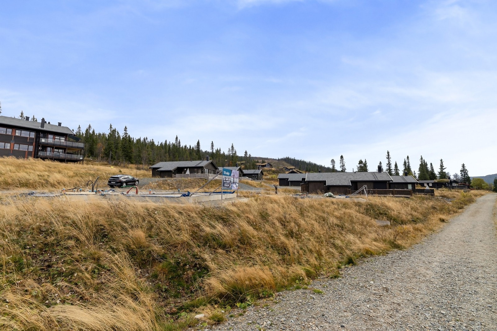 Her kan du bygge hytten du har drømt om i fine naturomgivelser. Galleribilde