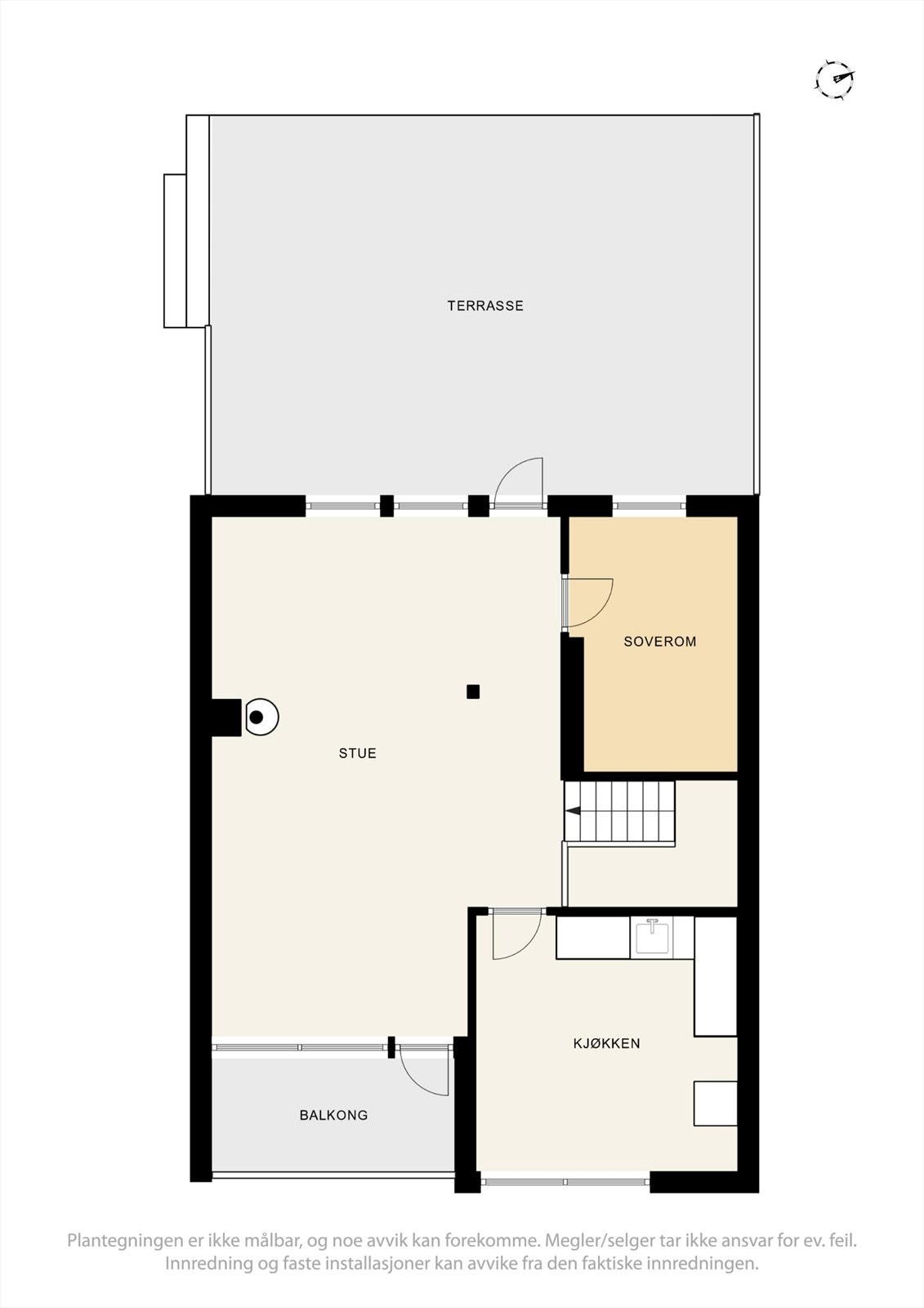 Plantegning 1. etasje Galleribilde