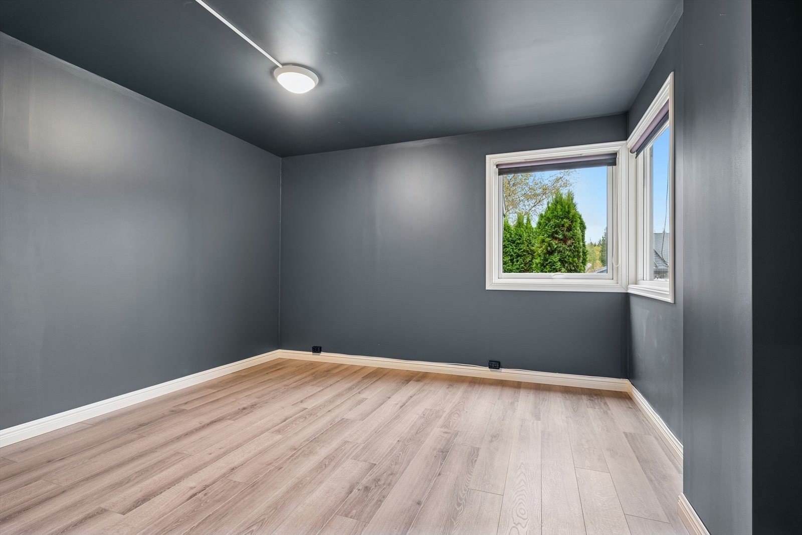 Stort soverom med nytt laminatgulv. Galleribilde