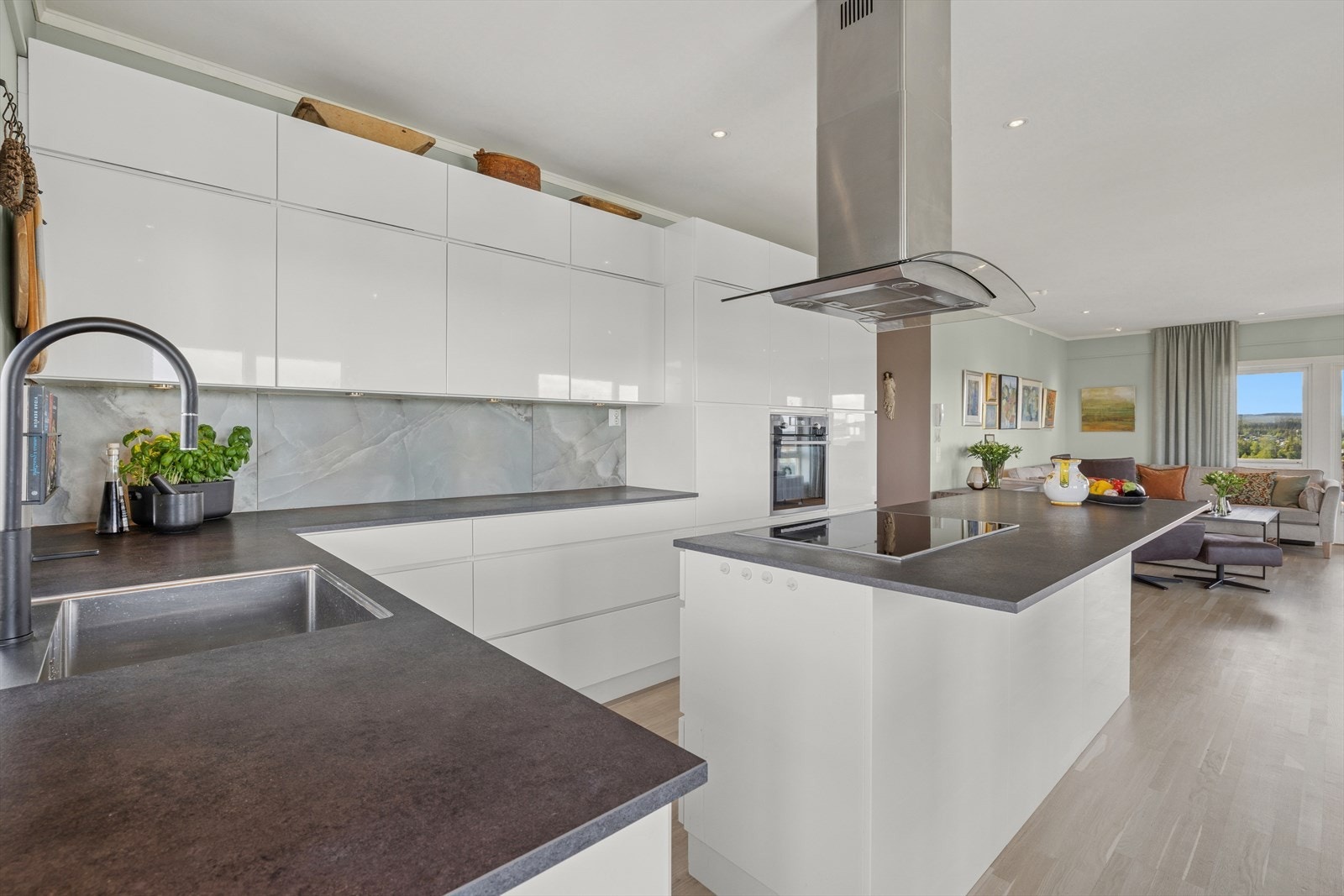 Integrerte hvitevarer og kjøkkenøy Galleribilde