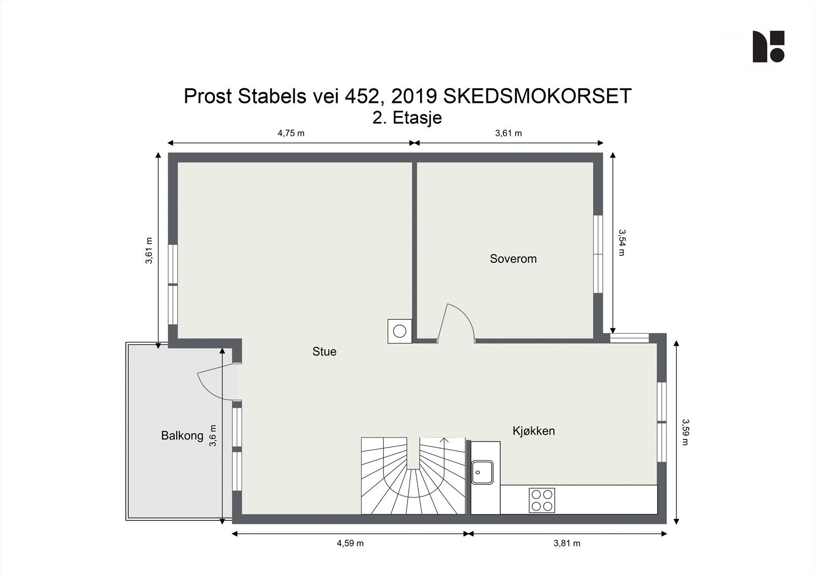 Plantegning - 2. etasje Galleribilde