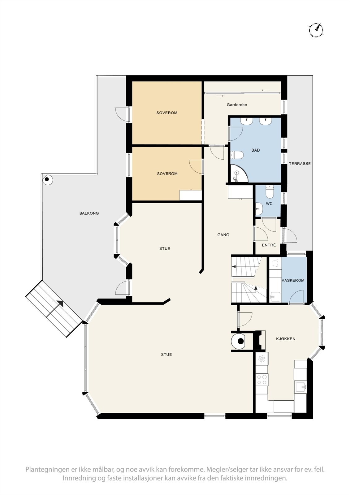 Plantegning første etasje Galleribilde