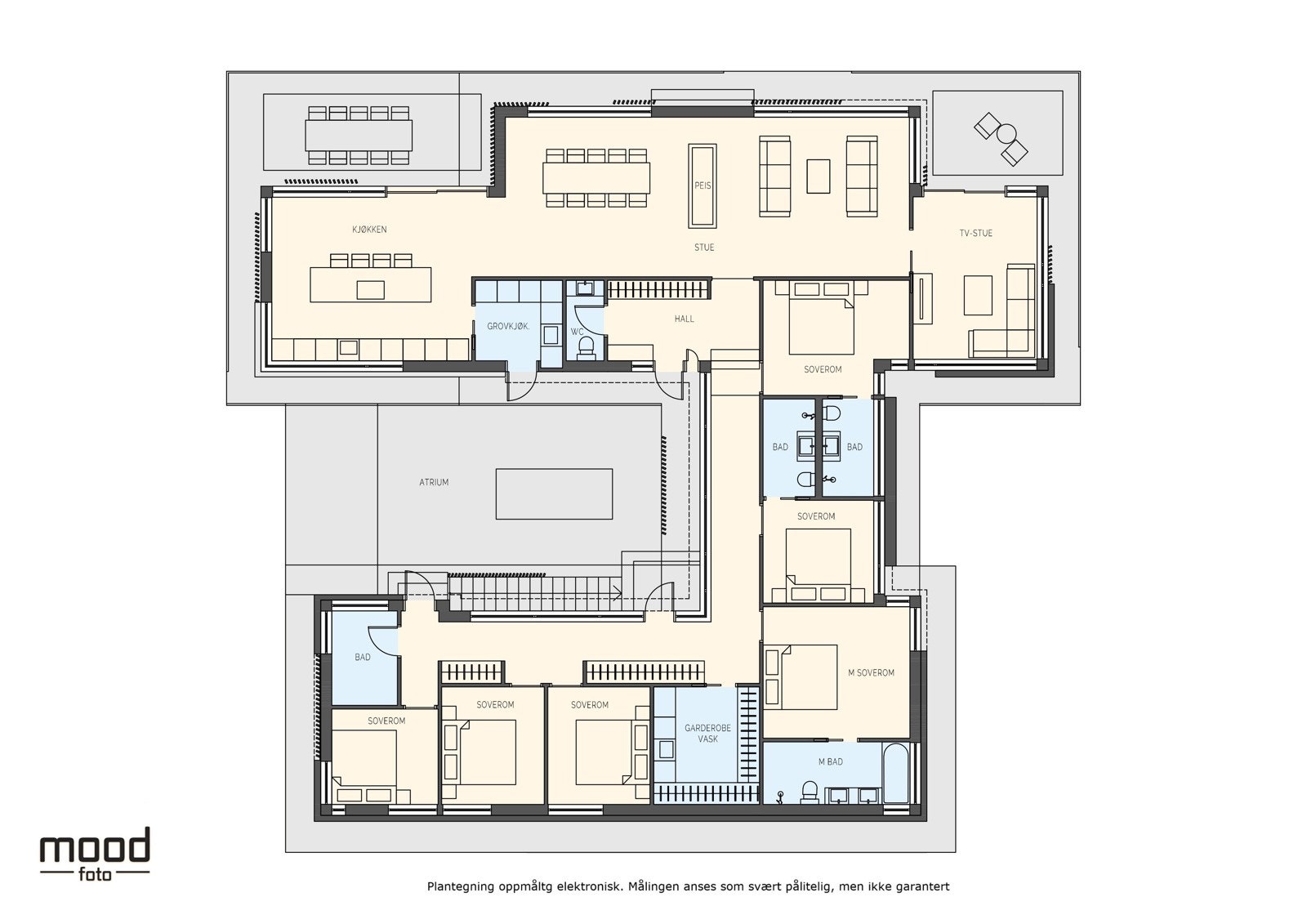 - Om man ønsker en større og nyere bolig, foreligger det godkjent rammetillatelse - Galleribilde