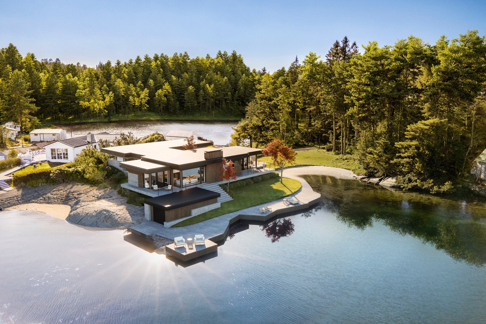 - Rammetillatelse for oppføring av enebolig på 374 kvm med stor garasje på over 100 kvm med plass til flere biler - Galleribilde