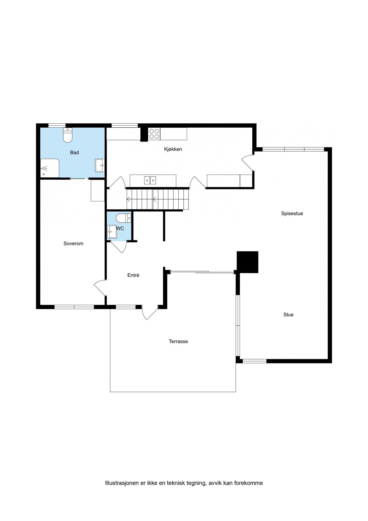 Plantegning - 1.Etasje Galleribilde