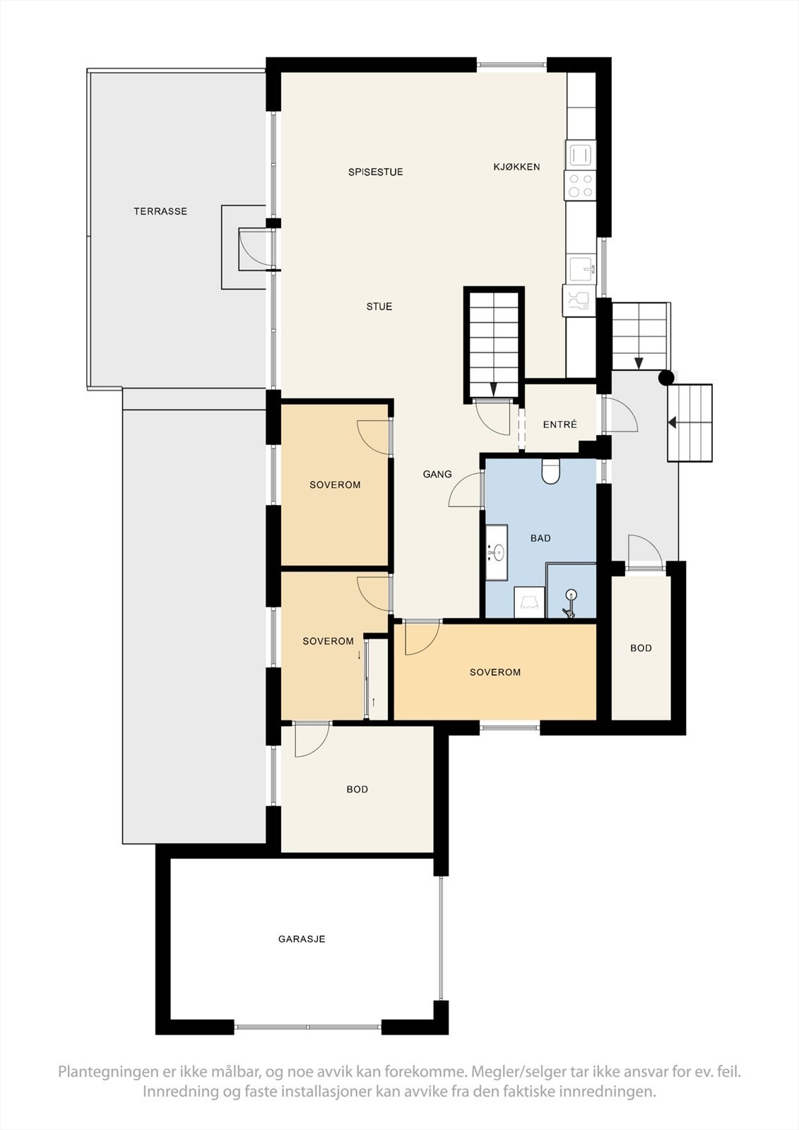 Plantegning hovedplan. Galleribilde