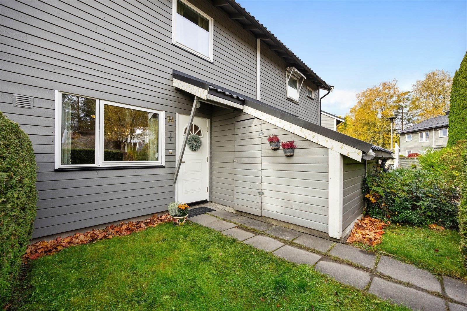 Ved inngangspartiet finner man en praktisk, ekstern bod på 5 m². Galleribilde