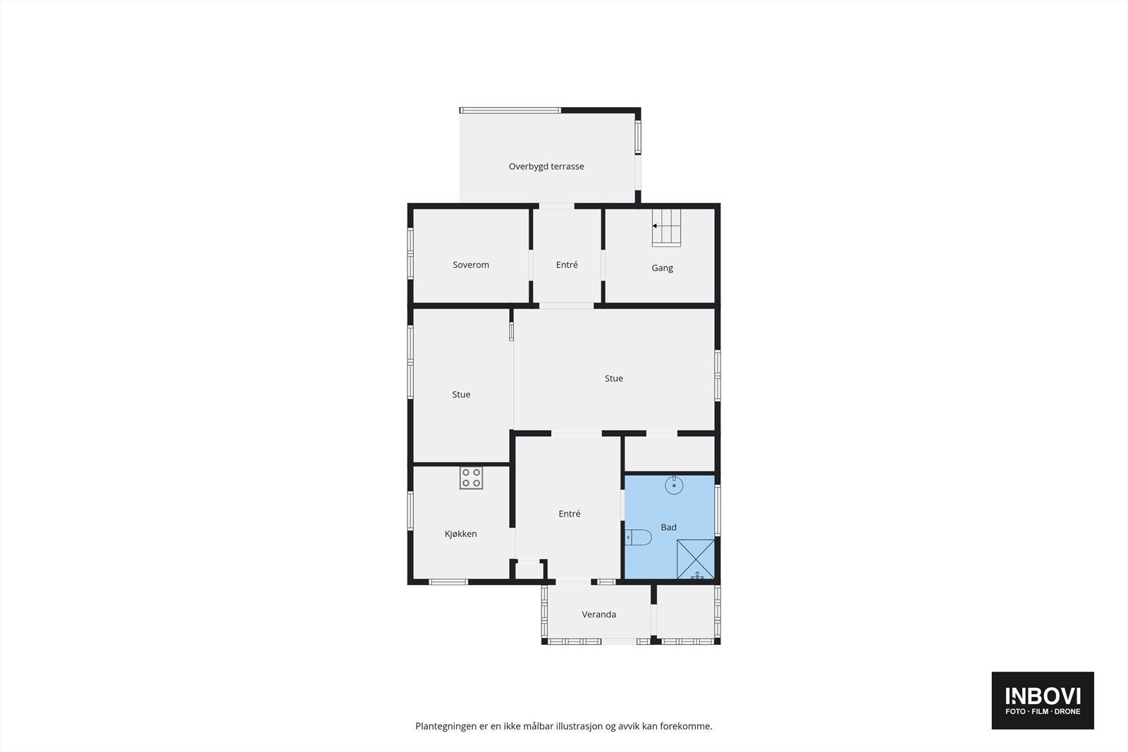 Plantegning 1. etasje Galleribilde