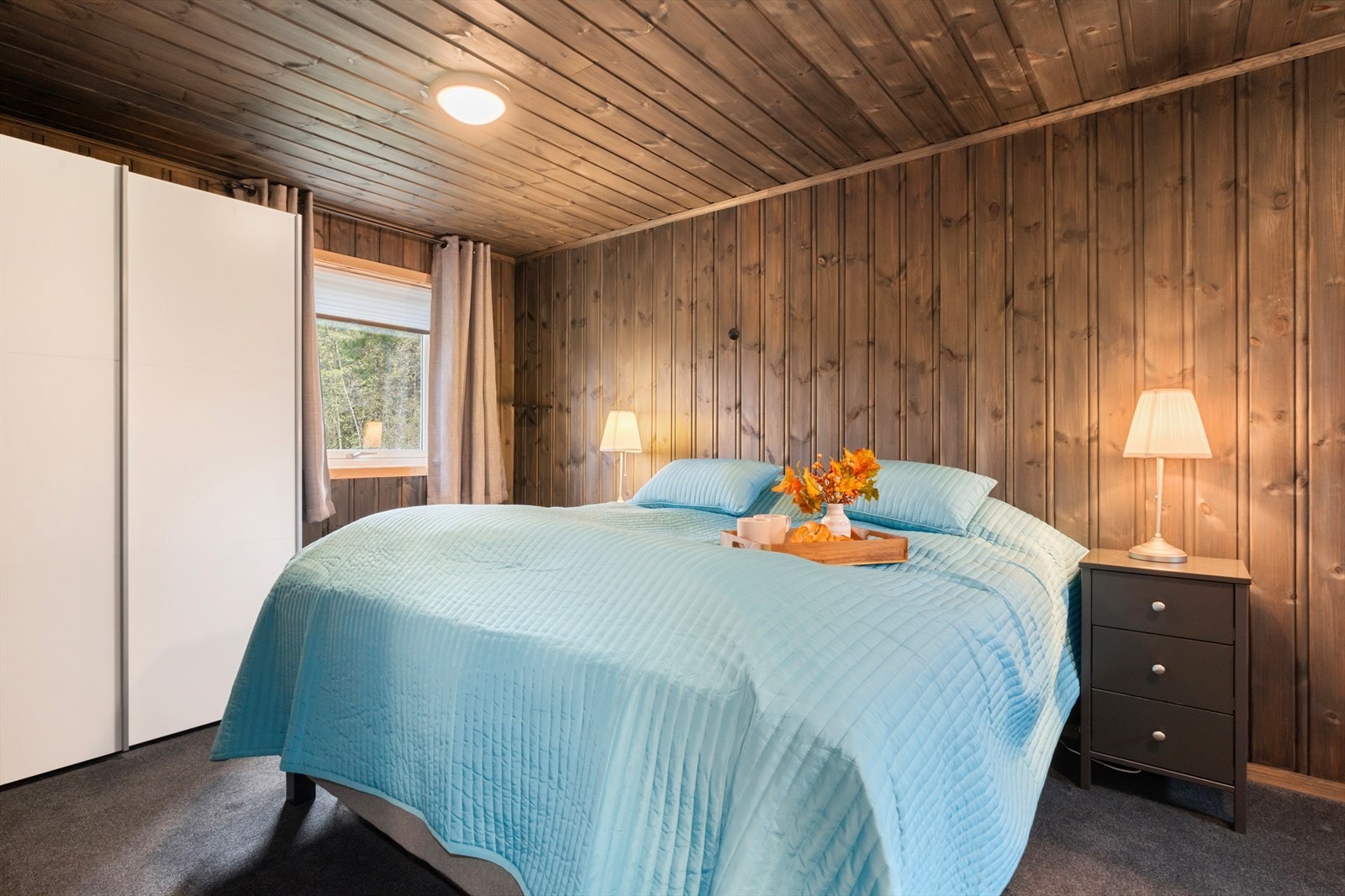 Trimrom - rommet blir i dag brukt som soverom. I godkjente tegninger er dette rommet omtalt som trimrom. Galleribilde