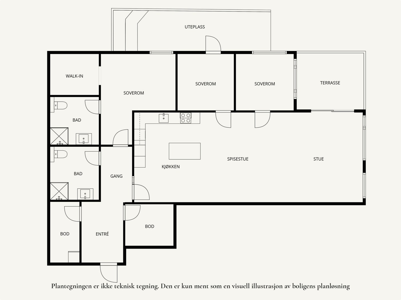 Planteging 1. etasje. Galleribilde