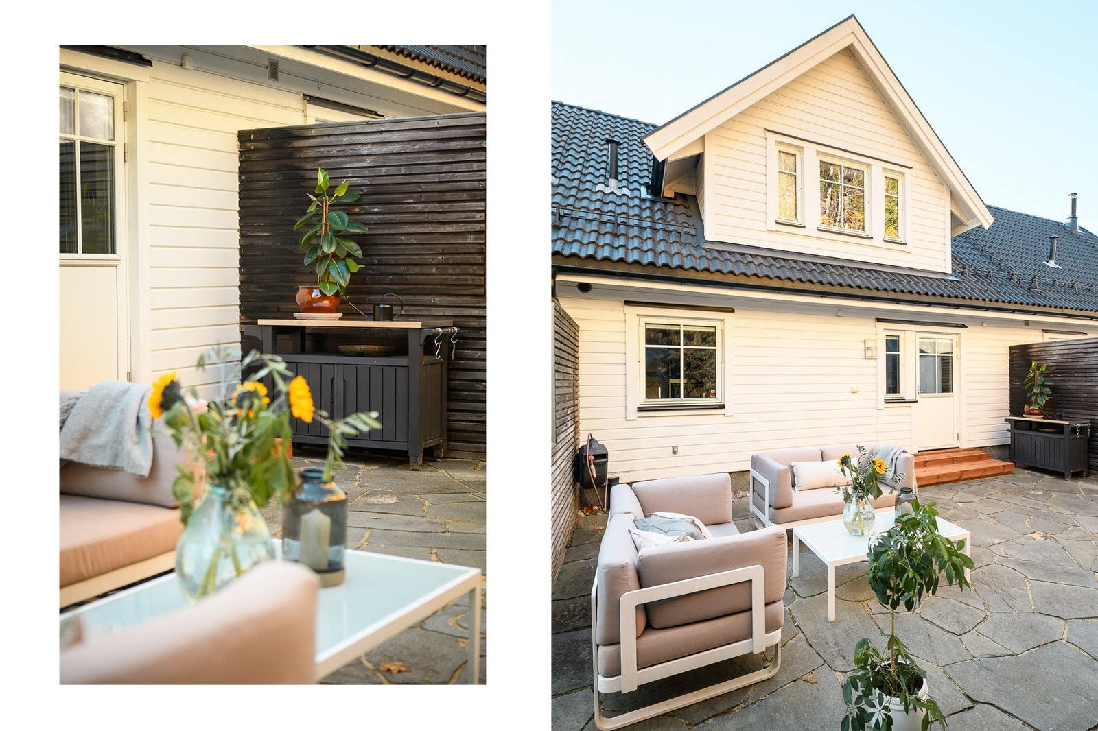 Her kan du dekke til sommerfest, nyte morgenkaffen eller bare slappe av i grønne omgivelser. Galleribilde