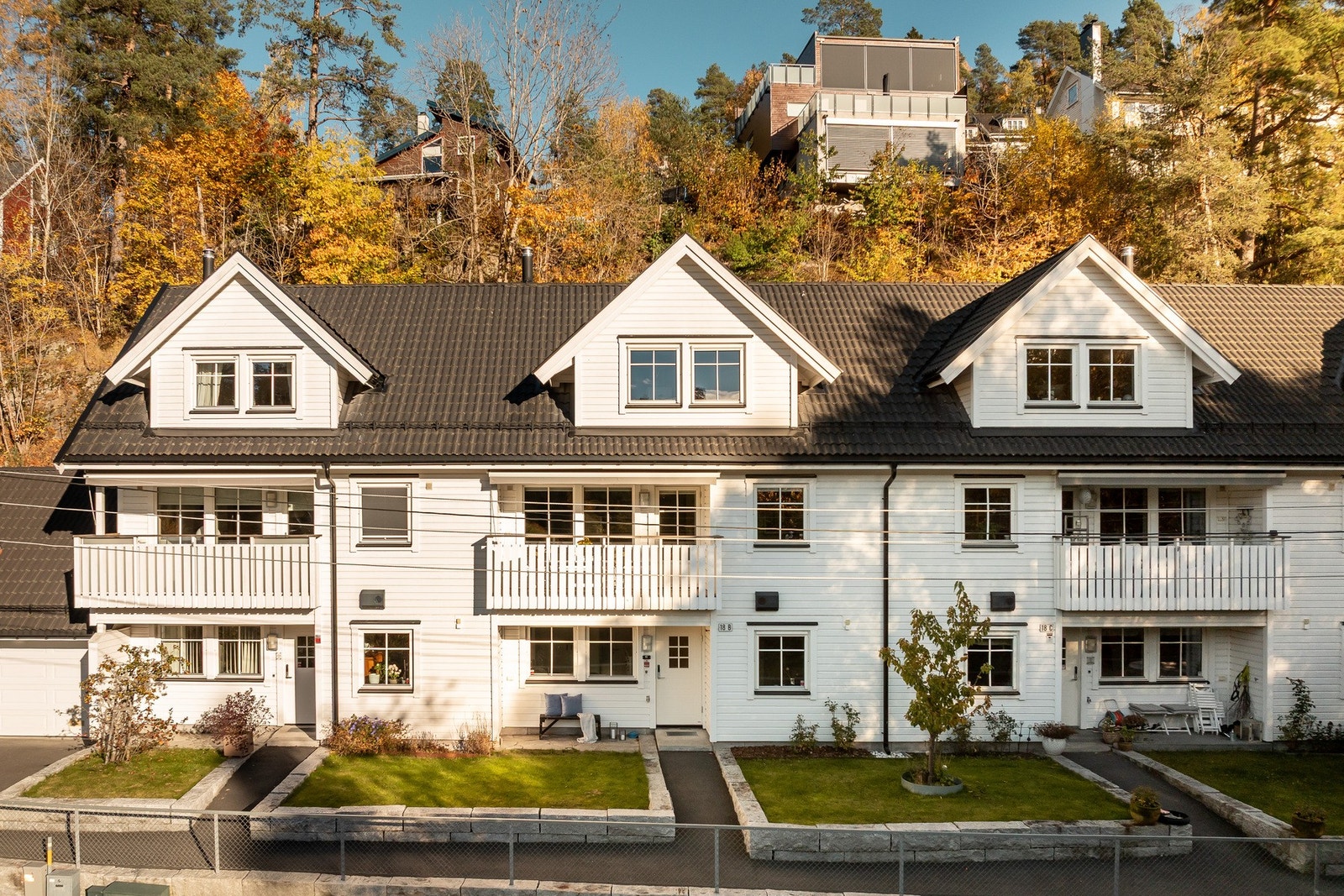 Hjemmet ligger innerst i blindvei. Galleribilde