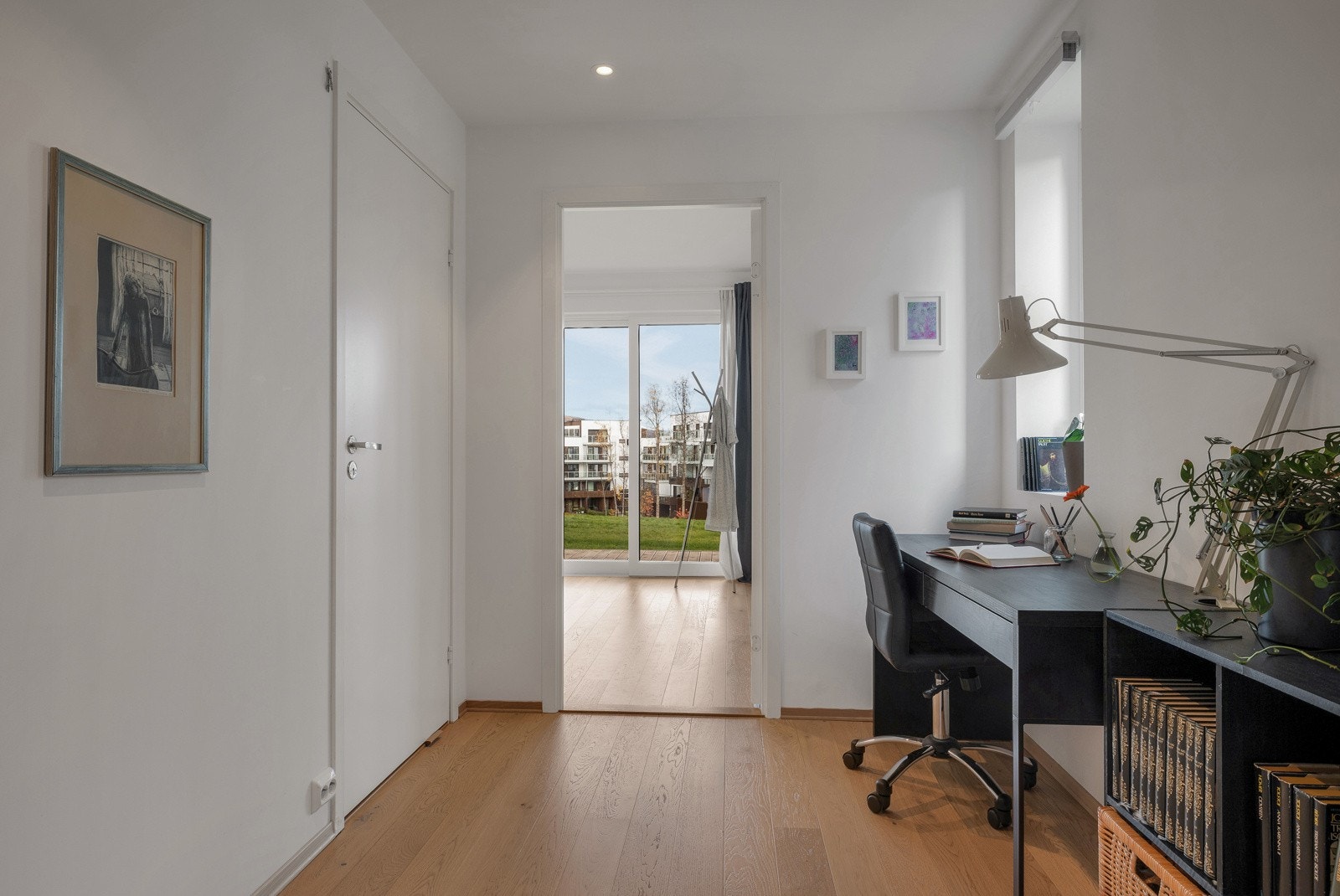 Hallen fungerer utmerket til hjemmekontor Galleribilde