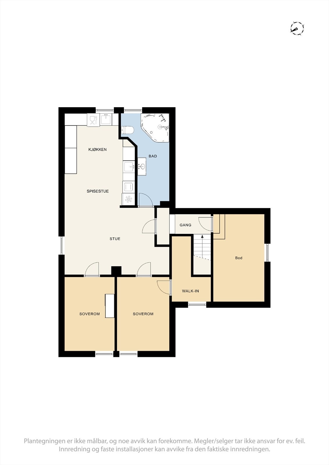 Plantegning andre etasje Galleribilde