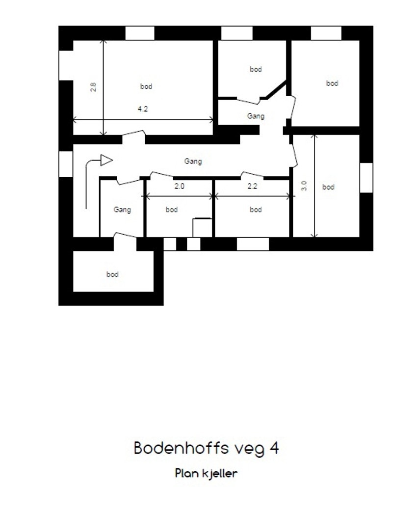 Plantegning u. etasje Galleribilde