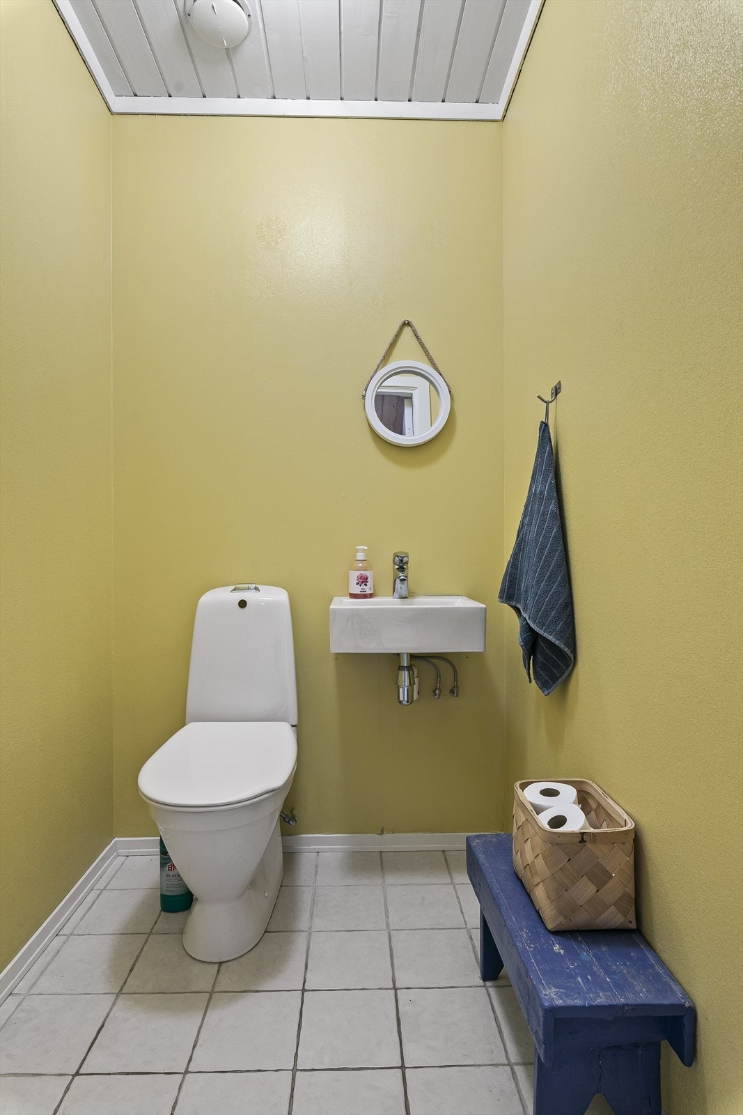 Det er et eget separat toalettrom, som inneholder wc og servant. Galleribilde